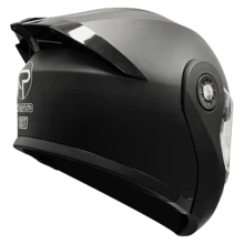 Casco Abatible para Moto con Visor Transparente y Gafas Internas - Negro - Ver 6