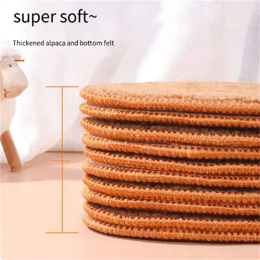 Women's Thick Warm Comfortable Insoles, Suitable For Sneakers And Ankle Boots, Autumn/Winter - Brown - View 1