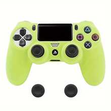 Xahpower Silicone Protective Skin Case For Dualshock 4 PS 4 Pro Slim Gamepad Rubber Shell Skin + 2 Thumb Grips Caps - Multicolor - View 12