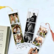 1PC Custom Bookmark With Personalized Photo/Image/Text In Packs For All Other Ornaments,Custom Photo Bookmark Gift For Her, Reader Gifts, Mothers Day Gift, Fathers Day Gift, Birthday Gift Idea, Picture Bookmark Gift For Mom Dad - Multicolor - View 3