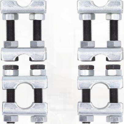 4pcs Mini 2 Way Adjustable Coil Spring Compressor, Carbon Steel, Automotive Tool