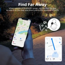 Localizador Apple AirTag, dispositivo de rastreamento GPS global, localizador de carro, rastreador antiperda para idosos/carteiras/chaves/bolsas/animais de estimação, mini rastreador localizador - localização remota precisa, chamada de dispositivo com um clique, bateria de longa duração (célula tipo moeda universal CR2032), compatível apenas com o sistema iOS, localizador de carro, presente de Halloween e Natal