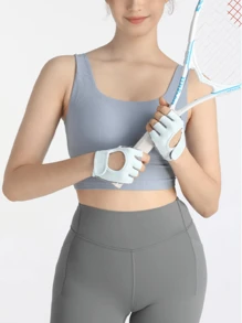 男女通用透气健身手套，全掌保护，强力抓握，带衬垫举重手套，适合骑行、运动、健身房、训练 - 彩色 - 查看 20