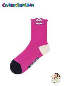 CRAYON SHINCHAN 3 أزواج من الجوارب ذات نمط الرسوم المتحركة الكرتونية لشين تشان، مناسبة للأزياء اليومية للنساء وكهدايا لحفلات المناسبات