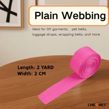 1pc PP Webbing Canvas Polyester Ribbon, Suitable For Backpack Binding, Bag Crafts DIY, Belt Bags, Pet Supplies