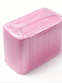 25 tapetes de mesa descartáveis para nail art, pretos/rosa, almofadas dobráveis de 3 camadas, tapete à prova d'água para nail art, tapetes sanitários de mesa, ferramentas para nail art
