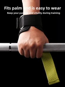 2条装可调节腕带，力量训练护腕，适用于引体向上、硬拉、杠铃训练、健身房力量训练配件、稳定腕部支撑、阻力带 - 彩色 - 查看 2