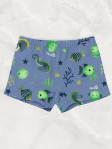Lavin Basic Kids' Swim Trunks, UV Protection, Quick Dry, Sizes 4 To 16 - Fondo del mar - Ver 4