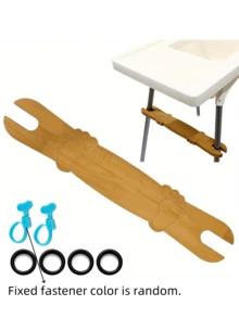 Reposapiés ajustable de bambú para sillas altas - Antideslizante, soporte cómodo para uso en el hogar y la oficina, hecho de madera de alta calidad - Multicolor - Ver 7