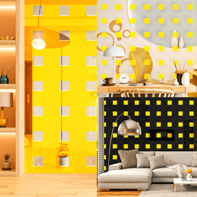 1PC Acrylic Mirror Wall Decoration Mirror, Living Room, Bedroom, Office, Bathroom Wall Mirror, Home Decoration Sticker, Wall Sticker, Home Decoration Sticker, Autumn Decoration Decoration For Your Home, Personalized Decoration Sticker