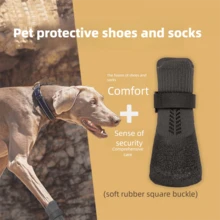 1 para butów dla dużych i średnich psów – ochraniacze na łapy odporne na warunki atmosferyczne, z antypoślizgową podeszwą i lekko wodoodporną konstrukcją – zimowe buty śnieżne, osłona na gorący letni chodnik, niezbędny element garderoby na deszczowy dzień, sprzęt do outdoorowych przygód, pomoc dla starszych psów, ochraniacz na podłogę z twardego drewna, sprzęt