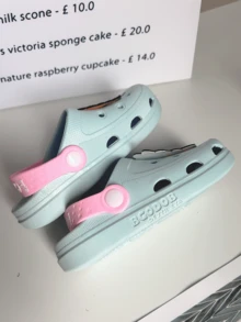 Kids Slippers, Toddler Breathable Sandals, Boys Girls Anti-Slip Soft Bottom Indoor Closed Toe Cartoon Slides - Baby Blue - View 5