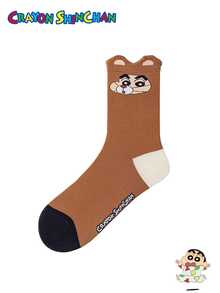 CRAYON SHINCHAN 3 أزواج من الجوارب ذات نمط الرسوم المتحركة الكرتونية لشين تشان، مناسبة للأزياء اليومية للنساء وكهدايا لحفلات المناسبات