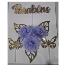 Congratulations Cake Topper Kit - Unit - FELICITACIONES SERENIDAD - Ver 3