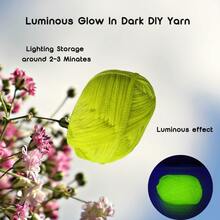50G/PC Colorful Glow Yarn] Glow In The Dark Yarn, Crochet Yarn, DIY Art, Knitting, Crochet And Crafts Yarn - Multicolor - View 17