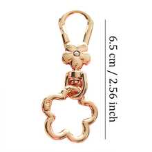 4pcs Flower Buckle Hooks, Swivel Hooks, Dog Clips, Suitable For DIY Hanging Cords, Metal Keychain, Metal Shaped Spring Clips, Carabiners, Key Rings, Bag Clips, Dog Leash Clips, Christmas Gifts - White - View 4