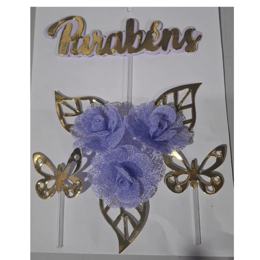 Congratulations Cake Topper Kit - Unit - FELICITACIONES SERENIDAD - Ver 1