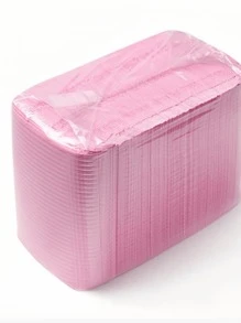 25 tapetes de mesa descartáveis para nail art, pretos/rosa, almofadas dobráveis de 3 camadas, tapete à prova d'água para nail art, tapetes sanitários de mesa, ferramentas para nail art