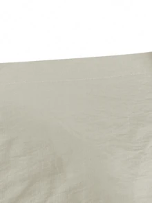 Spring, Summer, Autumn Casual Polo Collar Cardigan, Versatile Solid Color Elegant Blouse Top, Suitable For Beach, Daily Commute, Work, Shopping, Soft & Comfortable Fabric, Elastic Waist Loose Pants, 2 Pieces Set