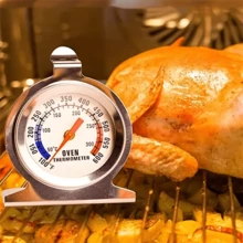 SOKANY Oven Thermometer, Range 50-300°C/100-600°F, 430 Stainless, Heat-Resistant Glass, Auto-Sensing, For Cooking/Baking, Essential Accessory. - B - View 2