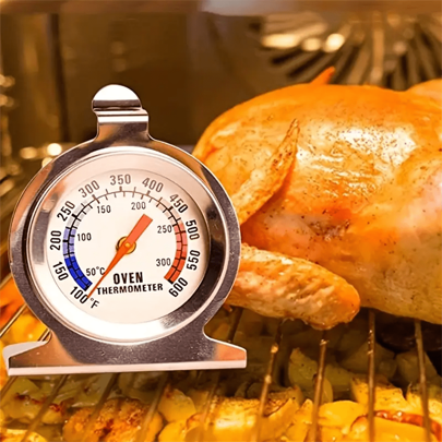 SOKANY 1Pc Oven/Oven Thermometer, 50-300°C/100-600°F.430 Stainless Steel Material, High Temperature Resistant Glass, Automatic Induction, Accurate Temperature Measurement.Suitable For Kitchen, Cooking, Baking.Essential Tools For Kitchen Baking, Kitchen Accessories.