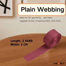 1pc PP Webbing Canvas Polyester Ribbon, Suitable For Backpack Binding, Bag Crafts DIY, Belt Bags, Pet Supplies