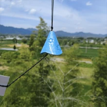 日本传统户外幸运小风铃，岩铸铁保佑寺庙风铃纪念和同情叶风铃室内花园铃铛、露台、阳台（叶子）、家居装饰、房间装饰、墙壁装饰