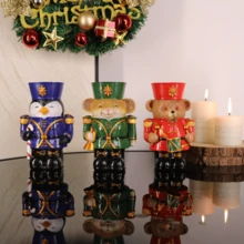 1 Resin Santa Claus Statue, Christmas Tree, Gingerbread House Desktop Decoration Ornament, Winter Gift, Christmas Atmosphere Decoration, Handicrafts, Children's Gift Home Decor Christmas Decorations Room Decor