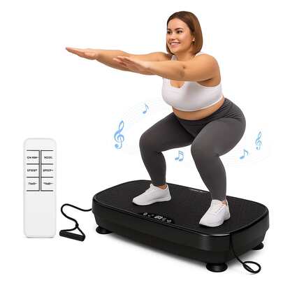 ZMH Intelligente Fett-Vibrationsmaschine – 200 W leistungsstarker Motor/199 einstellbare Frequenz/9 professionelle Modi, vibrierendes Fitnessband für zu Hause, Kordelzug-Design, 150 kg Tragkraft, 30 Minuten = 1 Stunde Training, schlanke Taille/Beine/Gesäß