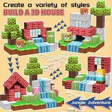 60/120/160pcs Magnetic Building Blocks, STEM Magnetic Tiles Sensory Toys, Suitable For Boys & Girls 3+ Years Old, Montessori DIY Puzzle Cube Construction Toys, Creative Stacking Toys, Ideal Birthday Or Holiday Gift (Some Colors Random) - Multicolor - View 4