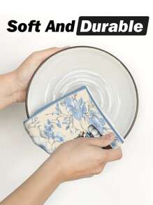 2 Stücke/4 Stücke/12 Stücke Küchentücher aus Denim mit Kürbis-Motiv, Thanksgiving Küchendekoration, saugfähig und schnelltrocknend aus Mikrofaser, rechteckig 40*60 cm digital Muster, geeignet für Herbstküchendekoration, Outdoor-Partys, Thanksgiving-Geschenke, Geburtstagsgeschenke