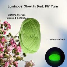 50G/PC Colorful Glow Yarn] Glow In The Dark Yarn, Crochet Yarn, DIY Art, Knitting, Crochet And Crafts Yarn - Multicolor - View 18