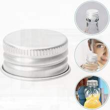 50Pcs 28Mm Aluminum Screw Caps - Leak-Proof Airtight - Ideal For Travel/Home Storage - For Reusable Canning Jars & Milk Bottles