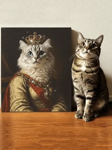 定制钻石画 - 照片定制钻石刺绣、可与任何照片一起 DIY 钻石画、全钻圆形钻石艺术、个性化钻石艺术装饰，适用于家庭、婚礼、礼品、多功能、装饰性、可重复使用、精致、时尚、高品质、色彩鲜艳、现代、定制、个性化、独特、适合他、周年纪念、情人节、母亲节、生日、父亲节、毕业典礼、婚礼、乔迁、学校必需品、定制 DIY 钻石画、魅力外观