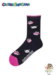 CRAYON SHINCHAN 3 أزواج من الجوارب ذات نمط الرسوم المتحركة الكرتونية لشين تشان، مناسبة للأزياء اليومية للنساء وكهدايا لحفلات المناسبات