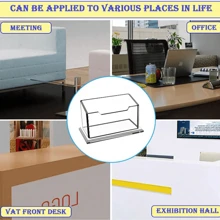 Transparent Acrylic Business Card Holder Business Card Holder, Suitable For 80 Business Cards, Desktop Accessories, Office Display