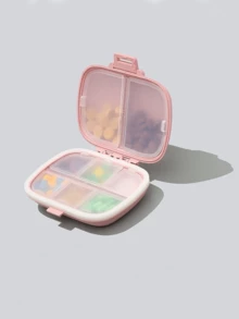 4/1pcs 8-Slot Pill Box, Portable Sealed Pill Case, Mini Waterproof Moisture-Proof Travel Pill Storage Box, Small Pill Box, Wallet Vitamin Fish Oil Divider Container, Suitable For Outdoor Camping, Hiking, Fishing, Mountaineering, Travel, Vitamin And Supplement Storage, Small Pill Bottle