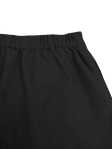 Damen einfarbige, lässige, minimalistische, vielseitige, schlankende Hose mit Kordelzug in der Taille, Taschen und Reißverschluss-Knopf-Design in Große Größen, geeignet für Laufen, Urlaub, Zuhause