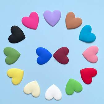 5/10 Sets Of Heart-Shaped Refrigerator Decals (Mixed Colors) – DIY Phone Cases, Multi-Functional Kitchen, Office Whiteboard, Cabinet, And Dishwasher Decoration Magnets – Perfect Gifts For Home Decoration And Christmas, Halloween,Christmas