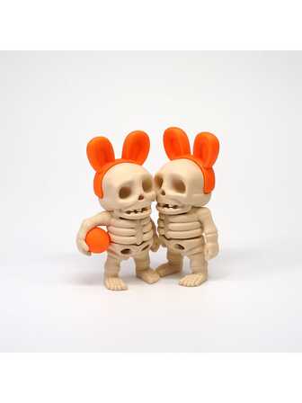 3D Printed Skeleton Figurine, A Best-Selling, Fun, Novel And Cute-Ugly Skull And Skeleton Model, Halloween Toy And Decoration