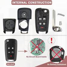2x Remote Car Key Fob Keyless Entry 5btn for Buick Lacrosse (HYQ4EA