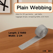 1pc PP Webbing Canvas Polyester Ribbon, Suitable For Backpack Binding, Bag Crafts DIY, Belt Bags, Pet Supplies