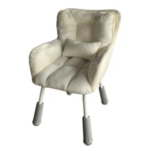 1pc Computer Chair, Study Writing Chair, Home Use, Women's Bedroom Vanity Chair, College Student Dorm Desk Chair With Backrest