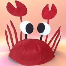 2 件/套，1 件可爱有趣的螃蟹帽，男女通用，礼物，适合万圣节、节日派对、学校、趣味活动 - 彩色 - 查看 4