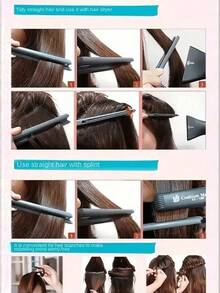 Professionell V-formad hårstylingkam - Avslappnad plastkam för plattning och klippning - Praktiskt hårstylingverktyg - Multifärgad - Visa 2