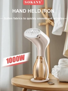 SOKANY Handheld Portable Garment Steamer, Quick Wrinkle Remover, Hanging Design - EU E Type Plug(220-240V) - View 2