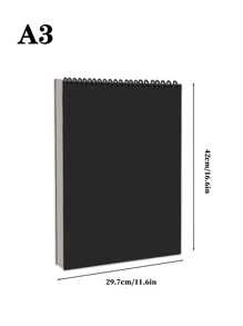 1 عبوة 30 ورقة ، دفتر رسم ، دفتر رسم مربوط بحلزون علوي ، دفتر رسم فني خالي من الحمض للرسم والتلوين والكتابة للبالغين والمبتدئين والفنانين ، للرسم والتلوين والرسم. عودة إلى المدرسة