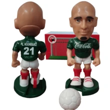 Cabezón coleccionable Luis Rodríguez Selección Mexicana Qatar 2022 figura deportiva edición limitada diseño original accesorio decorativo fan fútbol regalo especial cultura México colección premium mundialista - Verde - Ver 3