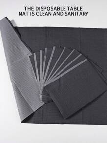 25 tapetes de mesa descartáveis para nail art, pretos/rosa, almofadas dobráveis de 3 camadas, tapete à prova d'água para nail art, tapetes sanitários de mesa, ferramentas para nail art