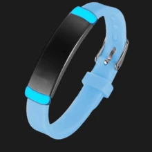 可调节个性化硅胶手链手镯，适合成人、青年、男女，定制雕刻 ID 姓名电话日期信息运动型腕带，免费雕刻铭牌珠宝，适合儿子、女儿朋友、闺蜜礼物，带礼品袋，银色，时尚，多彩，复古，男女通用，时髦，简约，休闲，定制，个性化，独特，适合他的理想礼物，适合她、她、男朋友、女朋友、爸爸、妈妈、家人、朋友、周年纪念日、生日、毕业典礼、舞会、派对、女士珠宝、定制时尚文字手链、街头休闲时尚 - 多色 - 查看 30